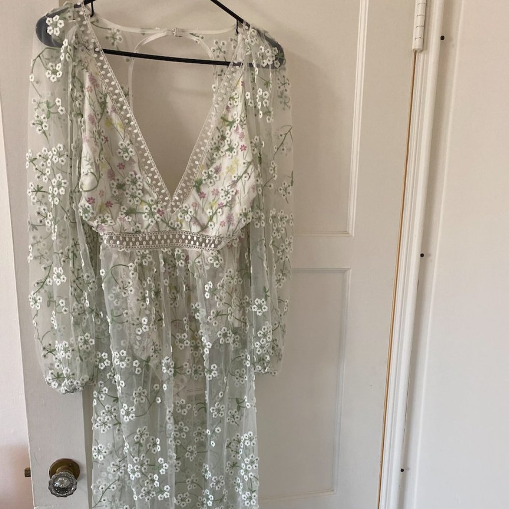 RARE!  For Love and Lemons Eclair Maxi Dress NWT